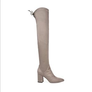 New Sam Edelman Knee High Grey Suede Boots